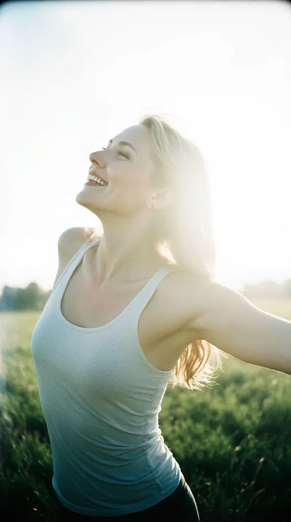 Woman practicing somatic exercises for nervous system regulation and anxiety relief
